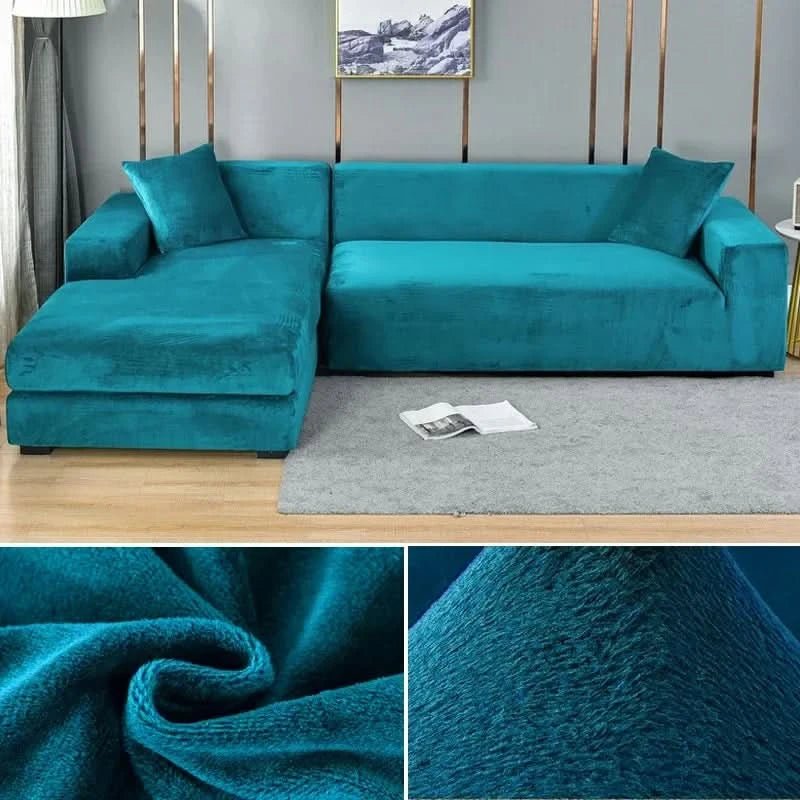 Elastischer Sofabezug für Jedes Wohnzimmer - Stylischer Couch Bezug für L-förmige Sofas und Akzentsessel 21