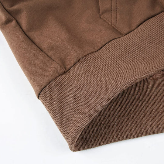 Extra Schmaler Kapuzenpullover Mit Reißverschluss