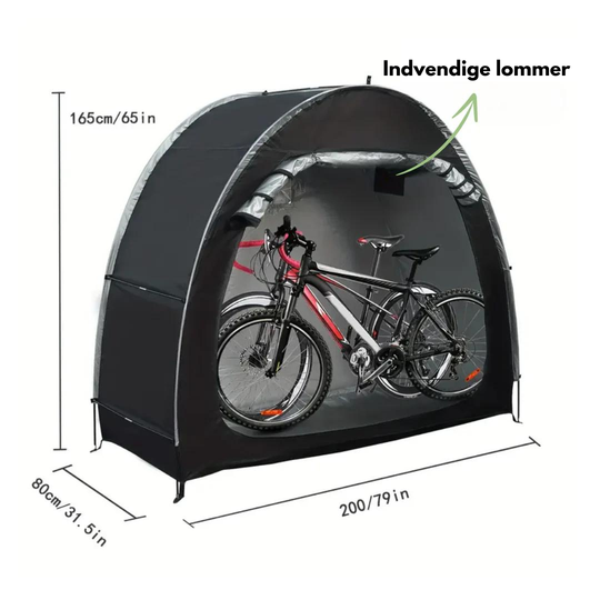 Fahrradlagerzelt Für 2 Fahrräder Wasserdicht Tragbar Outdoor Schutz 3