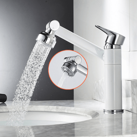 Flexibler Wasserhahn Küche mit 360° Drehfunktion – Praktische Küchenarmatur für Waschtische 0