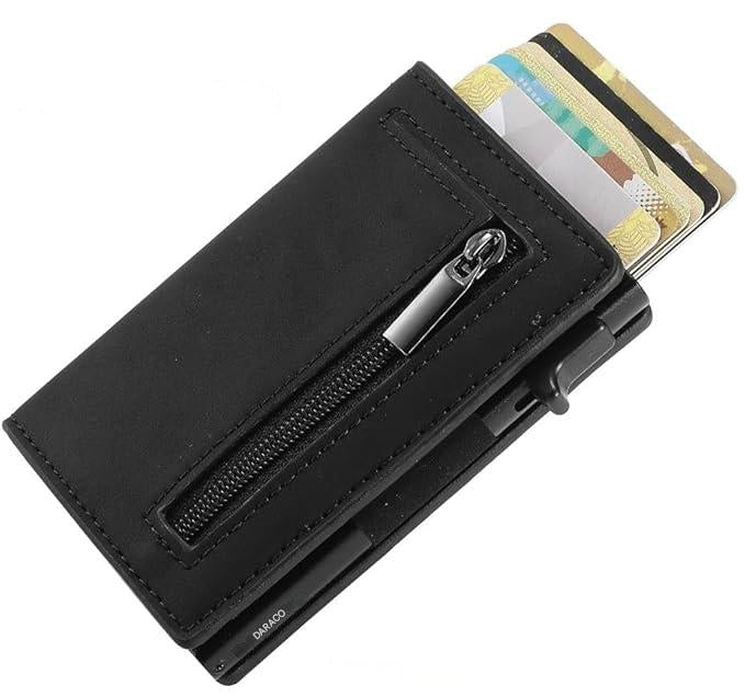 Herren Geldbörse Minimalistisch mit RFID-Schutz und Praktischem Karten-Schiebe-Mechanismus 7