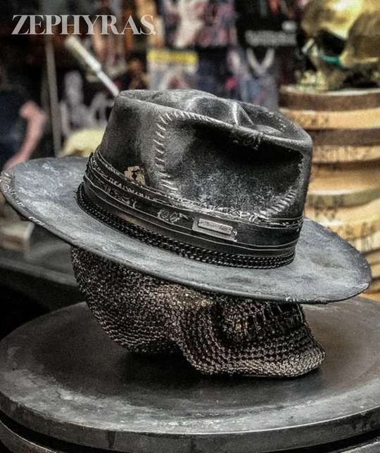 Herren und Damen Totenkopf-Hut Trendy 7