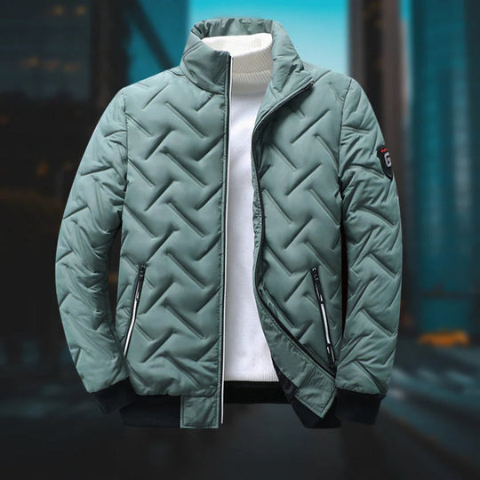 Herrenjacke Fleece Warm Wetterfest Modern Langarm 2