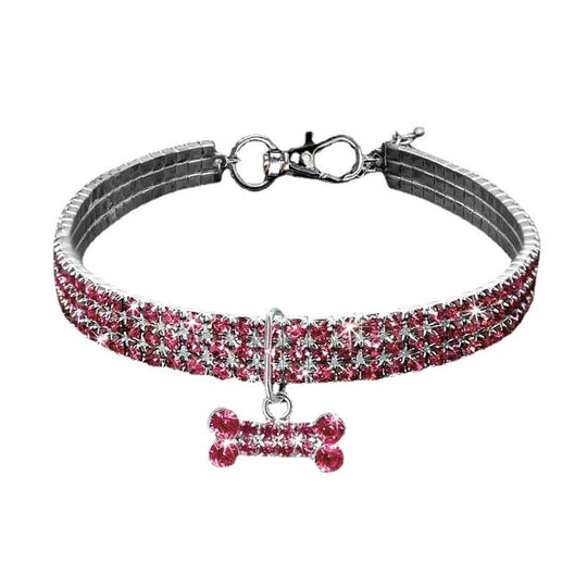 Hunde- und Katzenhalsband mit Glitzer und Strass für besondere Anlässe 5
