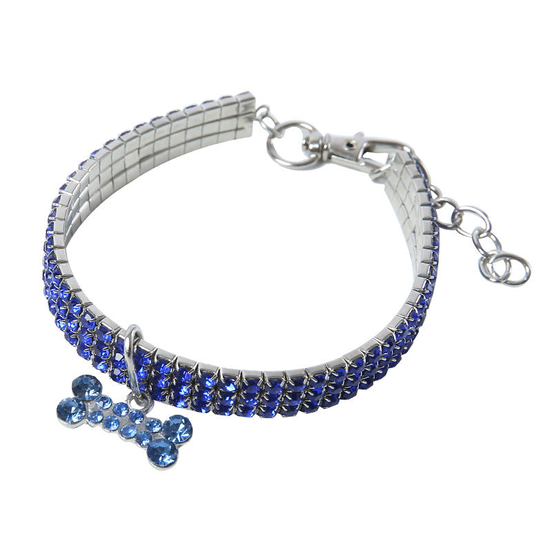 Hunde- und Katzenhalsband mit Glitzer und Strass für besondere Anlässe 7