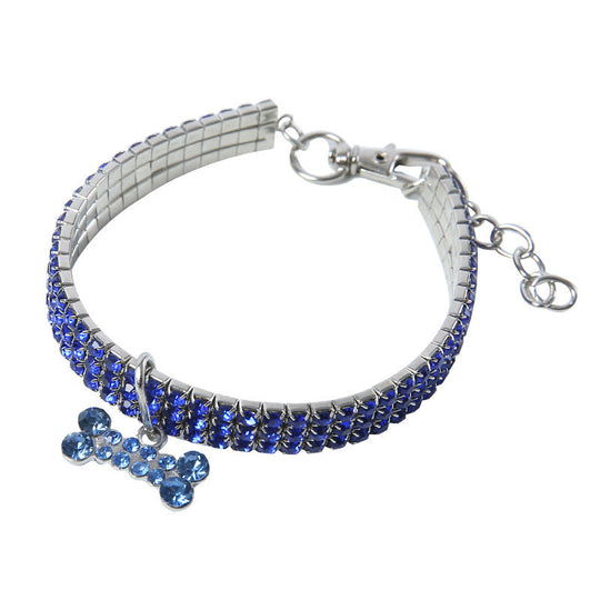 Hunde- und Katzenhalsband mit Glitzer und Strass für besondere Anlässe 7