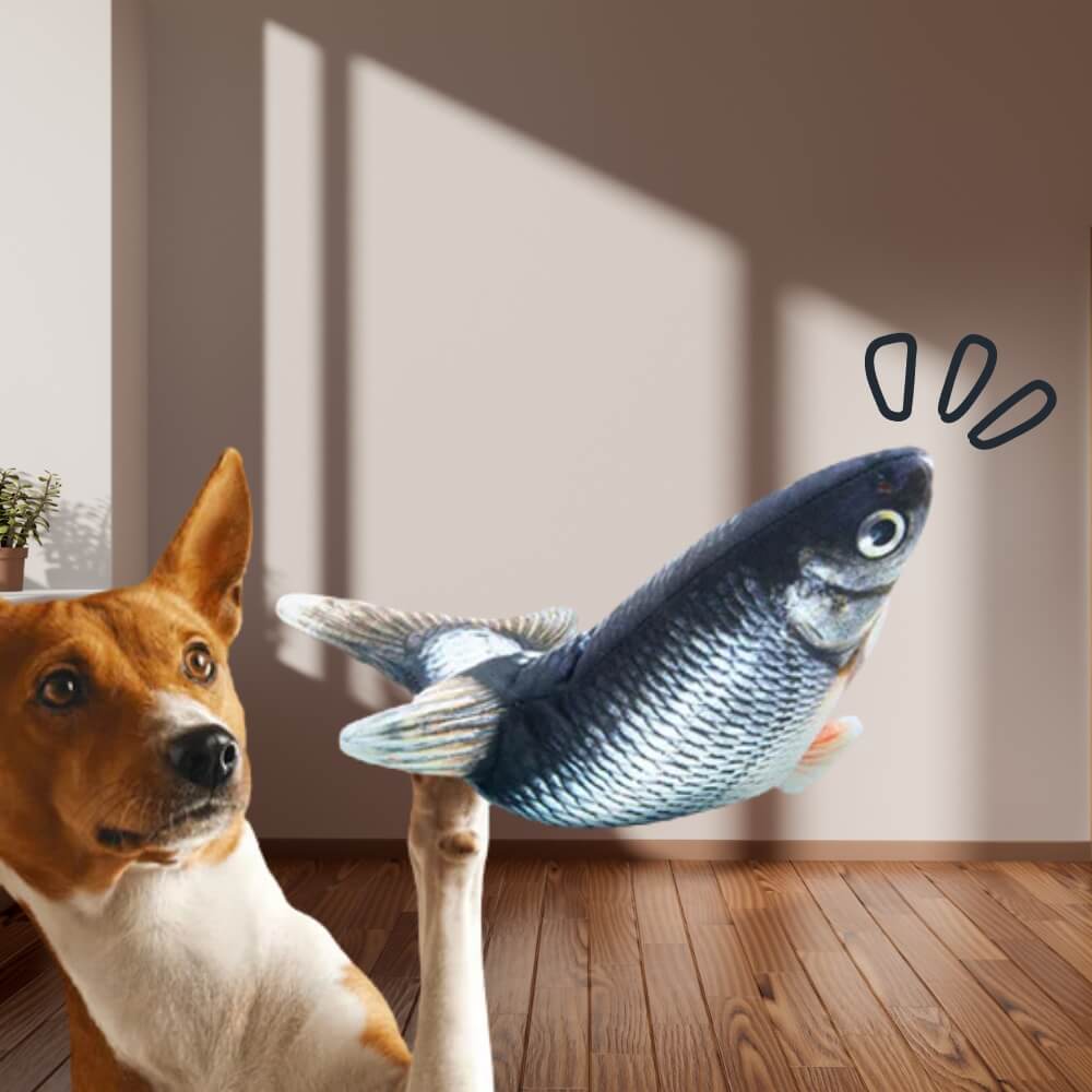 Interaktives Hundespielzeug FloppyFish Mit Lebensechten Bewegungen Für Hunde Beschäftigung 0