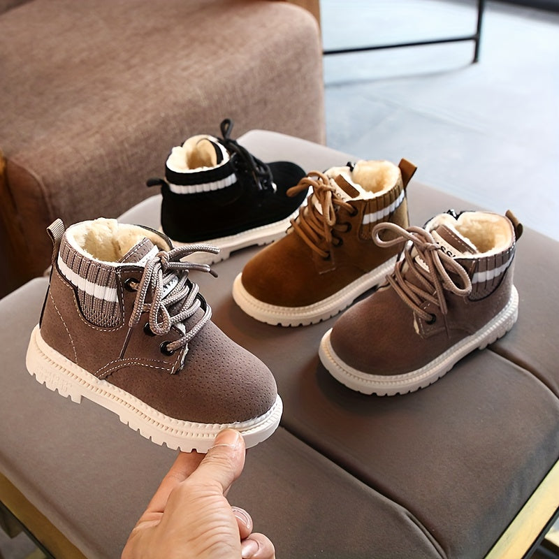 Jungen Outdoor-Enkellaarzen mit Fleecefutter und robuster Sohle 5