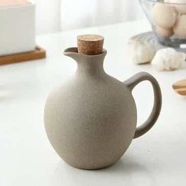 Keramischer Öltopf für Essig und Öl, Stilvolles Design für Küche und Esstisch 4