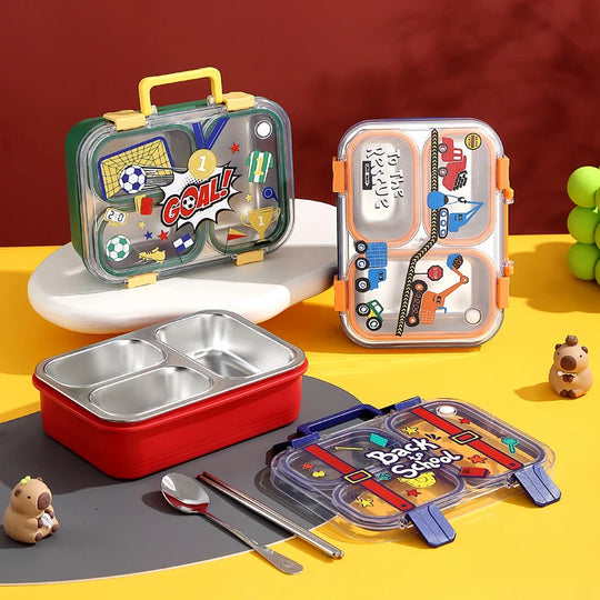 Kinder Lunchbox-Set mit spielerischen Motiven 4