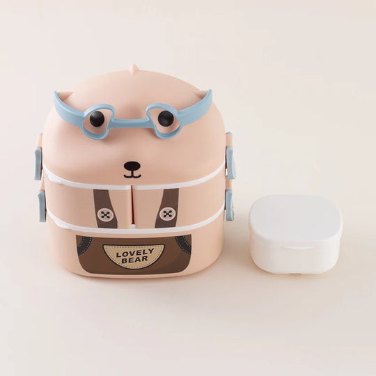 Kinder Lunchbox mit Tiermotiven Tragbar und Praktisch 0