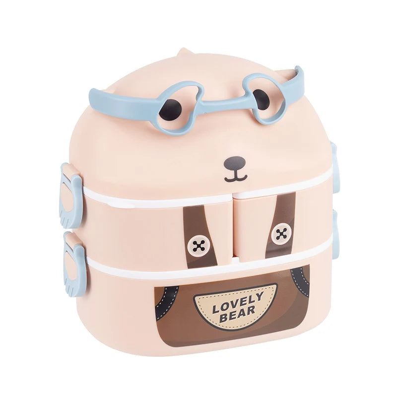 Kinder Lunchbox mit Tiermotiven Tragbar und Praktisch 2