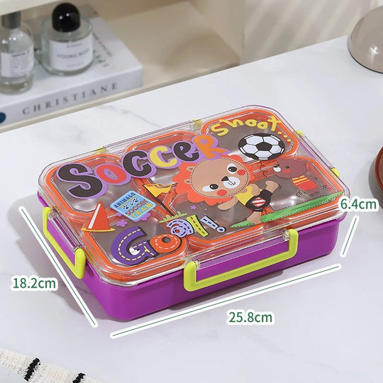 Kinder Lunchbox mit mehreren Fächern Weltraumdesign 5