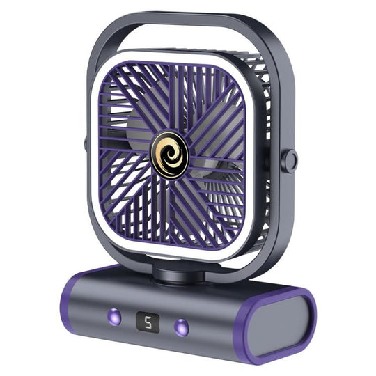 Kleiner USB Mini Ventilator Desktop mit Fünf Geschwindigkeitsstufen für Büro und Zuhause 0
