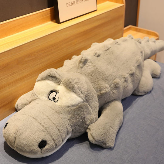 Kuscheltier Riesiges Plüsch-Krokodil Für Kinder Und Erwachsene, Multifunktional Als Kuschelkissen 2
