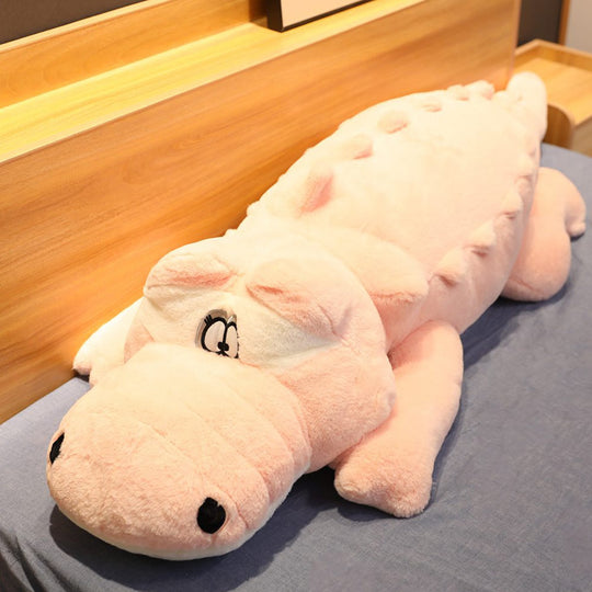 Kuscheltier Riesiges Plüsch-Krokodil Für Kinder Und Erwachsene, Multifunktional Als Kuschelkissen 3