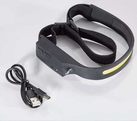 LED Stirnlampe mit Wellensensor für Joggen und Outdoor-Aktivitäten, 5 Lichtmodi, Verstellbares Kopfband 3