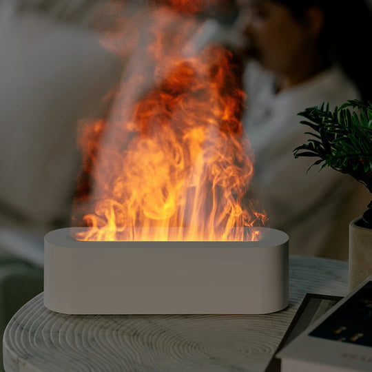 Luftbefeuchter mit Flammeneffekt für ein gemütliches Ambiente 1