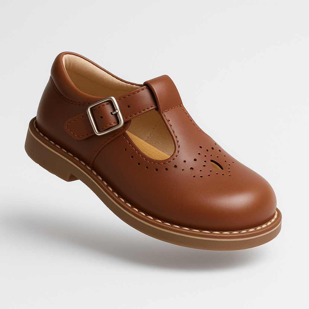 Mädchenschuhe Vintage Stil Flach mit Antirutschsohle 23-38 1