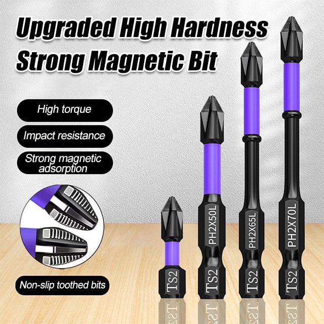 Magnetisches Bit Set für Akkuschrauber - 6-teiliges Set für präzise Arbeiten und vielseitige Anwendungen 1