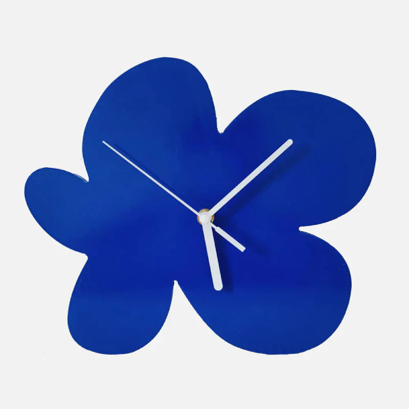 Moderne Geometrische Wanduhr mit Kobaltblauem Akzent für Minimalistische Räume 9