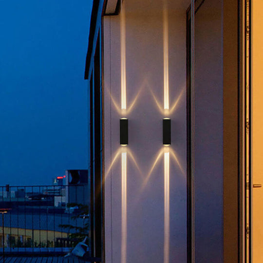 Moderne LED-Außenwandleuchte Rechteckig 0