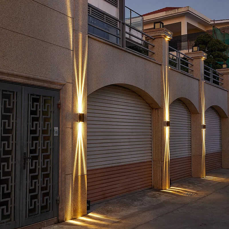 Moderne LED-Außenwandleuchte Rechteckig 4