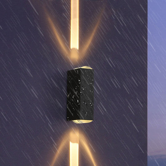 Moderne LED-Außenwandleuchte Rechteckig 6