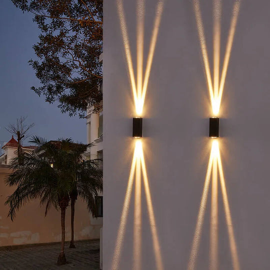 Moderne LED-Außenwandleuchte Rechteckig 7