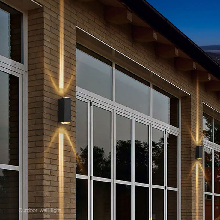 Moderne Rechteckige LED-Außenwandleuchte 2