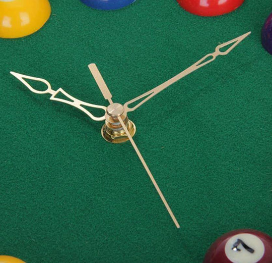 Moderne Wanduhr Billard Design Hingucker für Spielzimmer und Bars 3