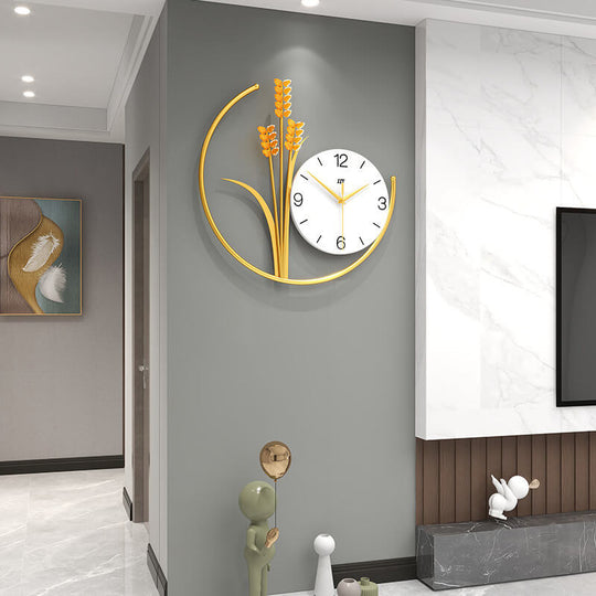 Moderne Wanduhr Rund für Wohnzimmer und Büro mit Einzigartigem Design 1