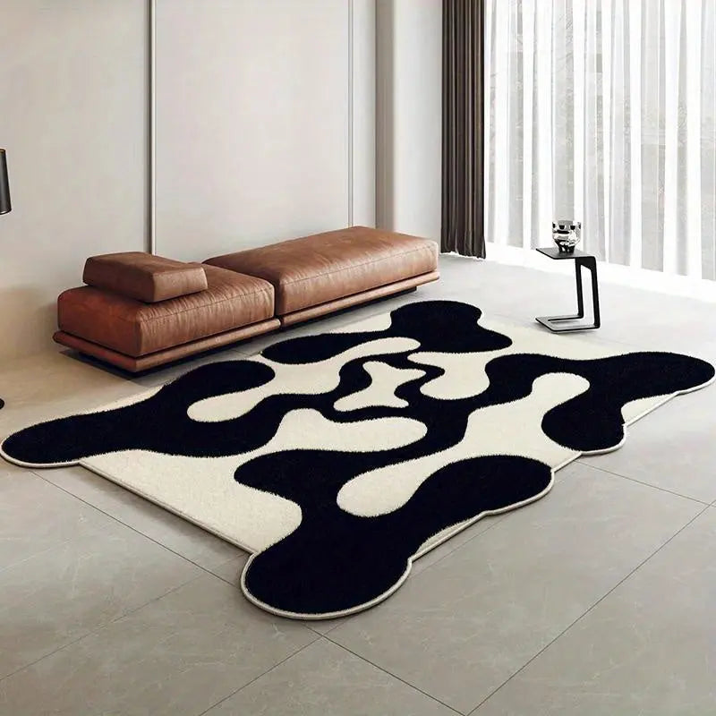 Moderner Teppich Wohnzimmer mit Abstraktem Wellendesign für Stilvolle Akzente 2