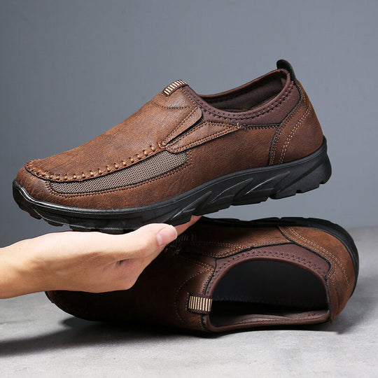 Herren Lederschuhe Elegantes Design Bequemes Leder für Alltag und Büro-6