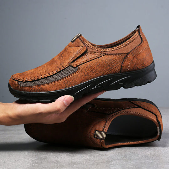 Herren Lederschuhe Elegantes Design Bequemes Leder für Alltag und Büro-5