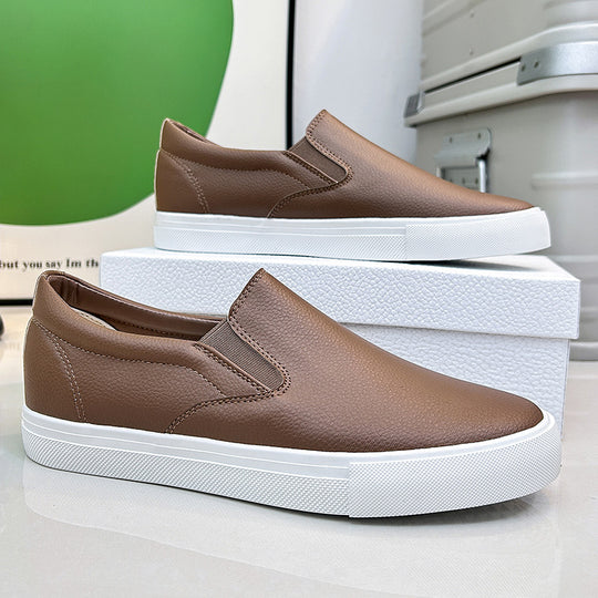 Herren Slipper Schlupfschuhe Komfortabel Leder für Lässige Outfits