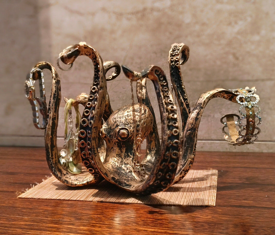 Oktopus Becherhalter für Tassen und Dekoration mit Platz für 8 Tassen 5