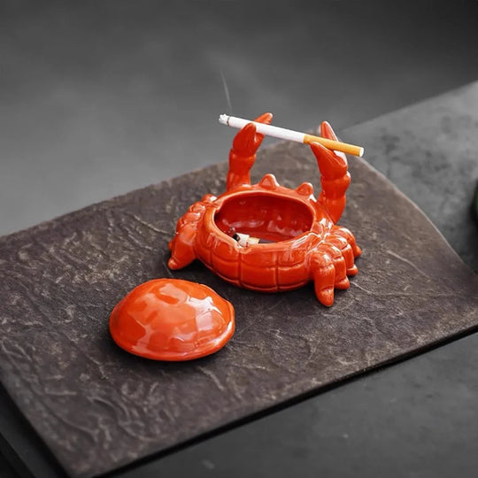 Orientalischer Aschenbecher mit Krabben-Design, Stilvoller Blickfang für Ihr Interieur 4