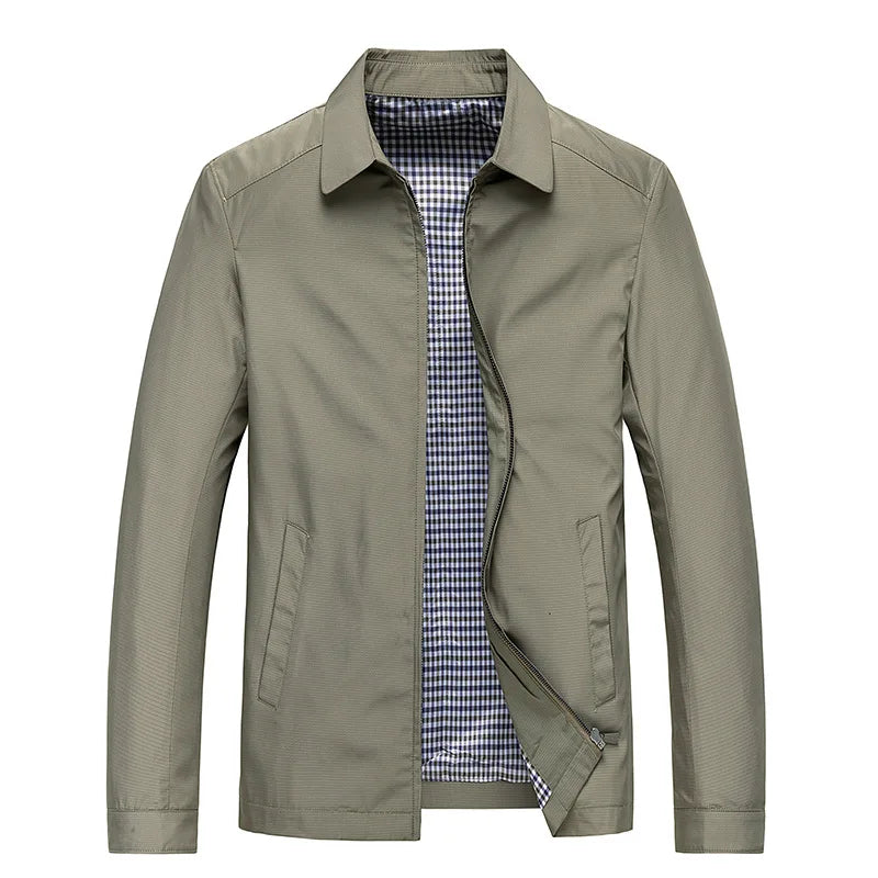 Herrenjacke Business Casual Leichte Baumwoll-Polyester-Mischung 4