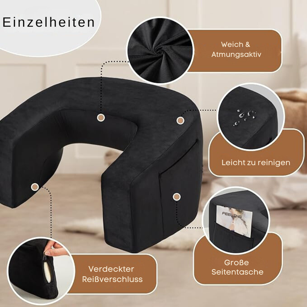 Schoßschreibtisch Multifunktional mit Armlehnenkissen für Komfortables Arbeiten 5
