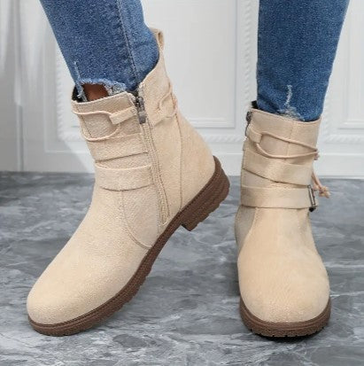 Variant image for Damen Knöchelstiefel Eleganter Leder Stil für Jeden Anlass-9