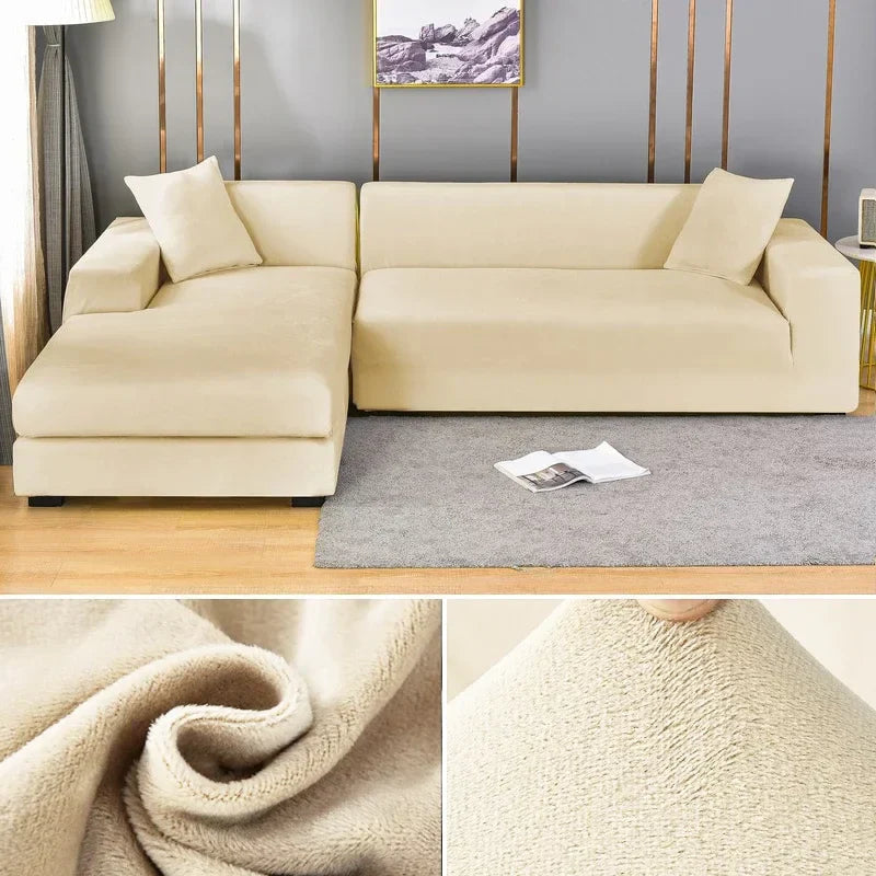 Sofa Bezug Waschbar Stretch Velours Für Stilvolle Akzente 10
