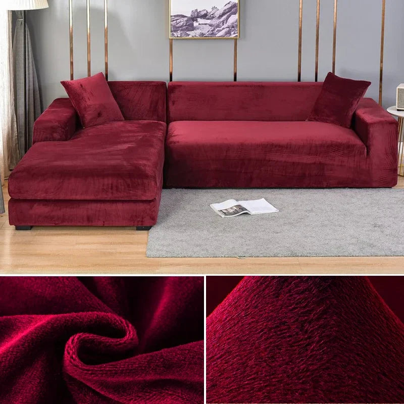 Sofa Bezug Waschbar Stretch Velours Für Stilvolle Akzente 12