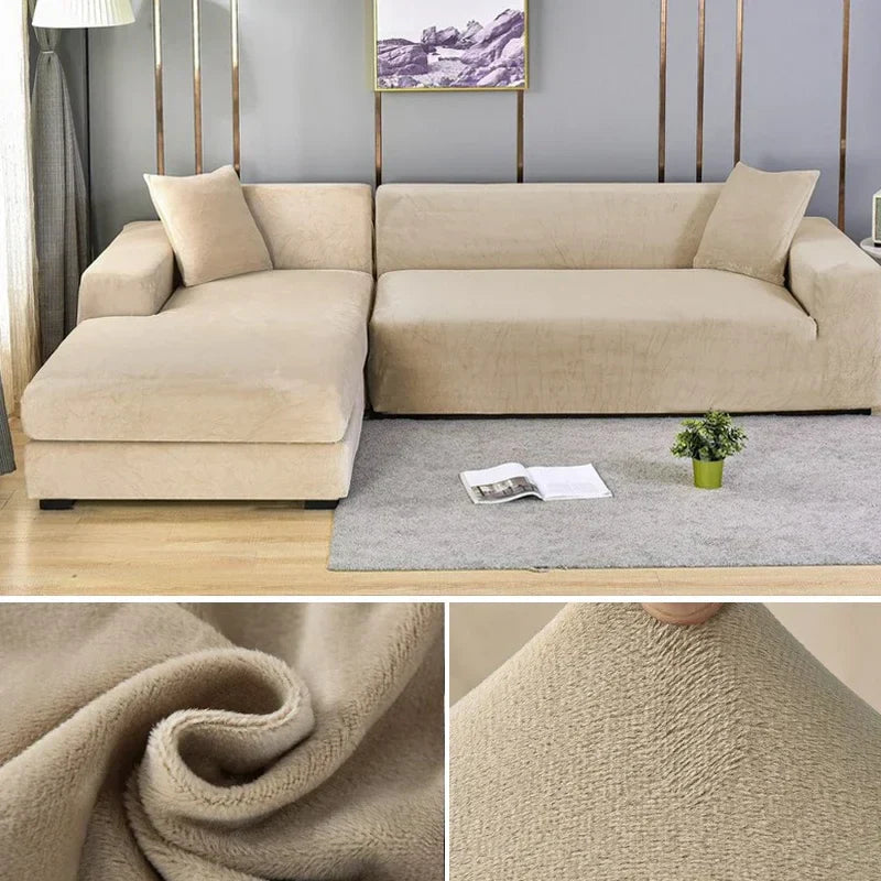 Sofa Bezug Waschbar Stretch Velours Für Stilvolle Akzente 3