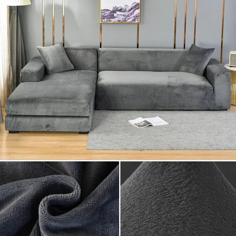Sofa Bezug Waschbar Stretch Velours Für Stilvolle Akzente 4