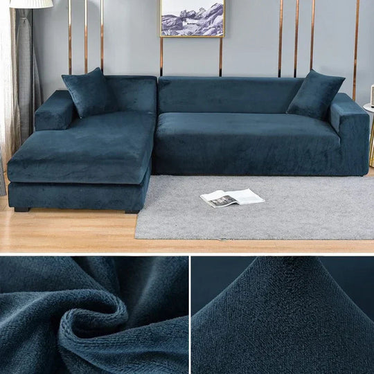 Sofa Bezug Waschbar Stretch Velours Für Stilvolle Akzente 6