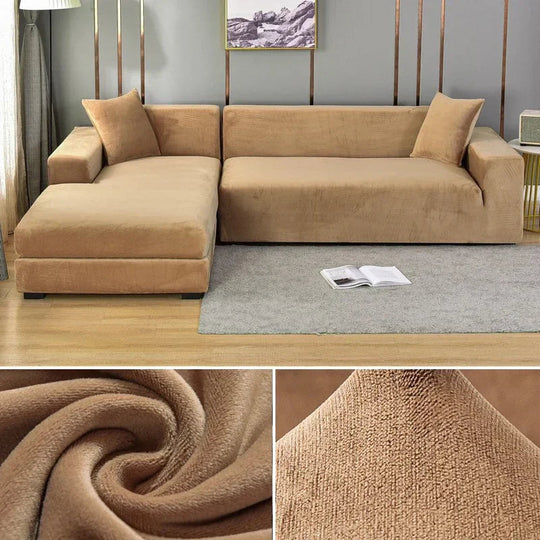 Sofa Bezug Waschbar Stretch Velours Für Stilvolle Akzente 8