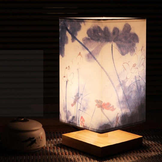 Tischlampe Skandinavisches Design mit Japanischen Akzenten für Schlafzimmer und Wohnzimmer 2