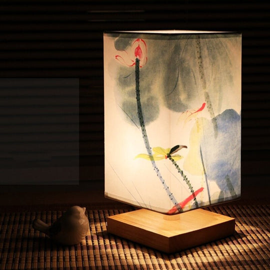 Tischlampe Skandinavisches Design mit Japanischen Akzenten für Schlafzimmer und Wohnzimmer 4