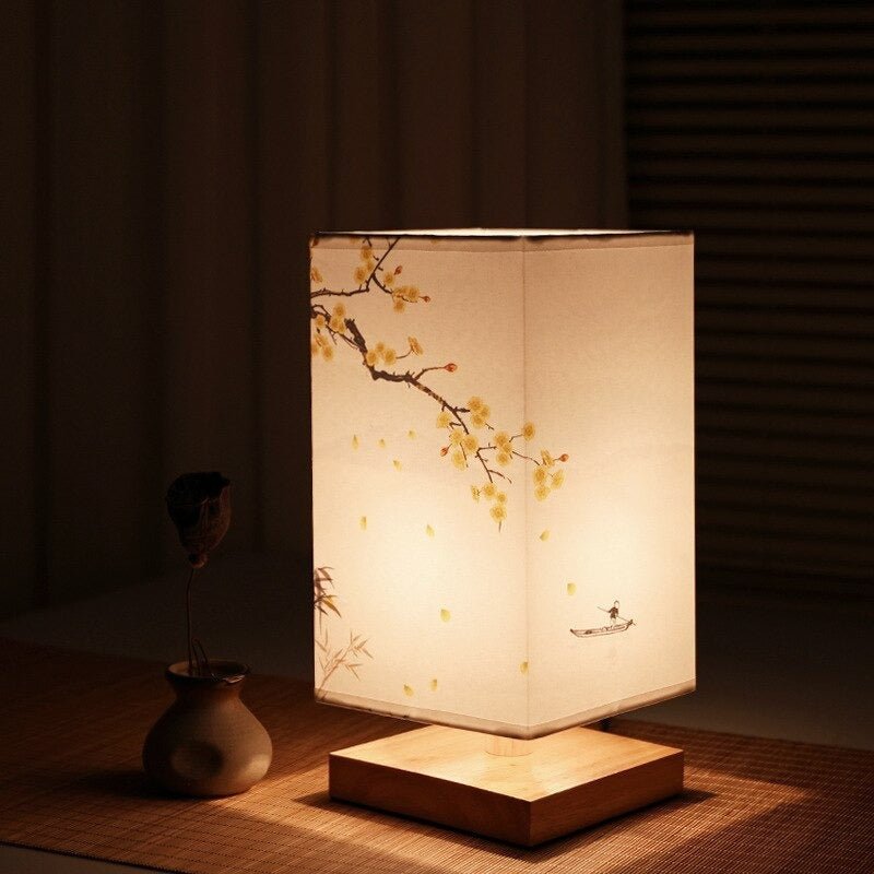 Tischlampe Skandinavisches Design mit Japanischen Akzenten für Schlafzimmer und Wohnzimmer 6